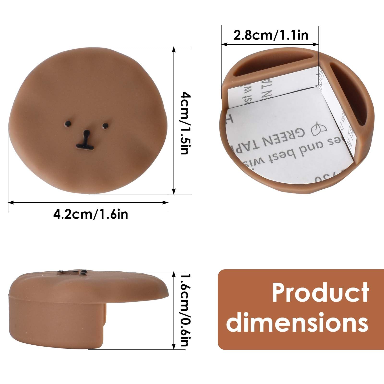 8 Paraspigoli Per Bambini A Forma Di Cane - Protezioni In Silicone Morbido Per Tavoli E Mobili, Antiscivolo, Multicolore