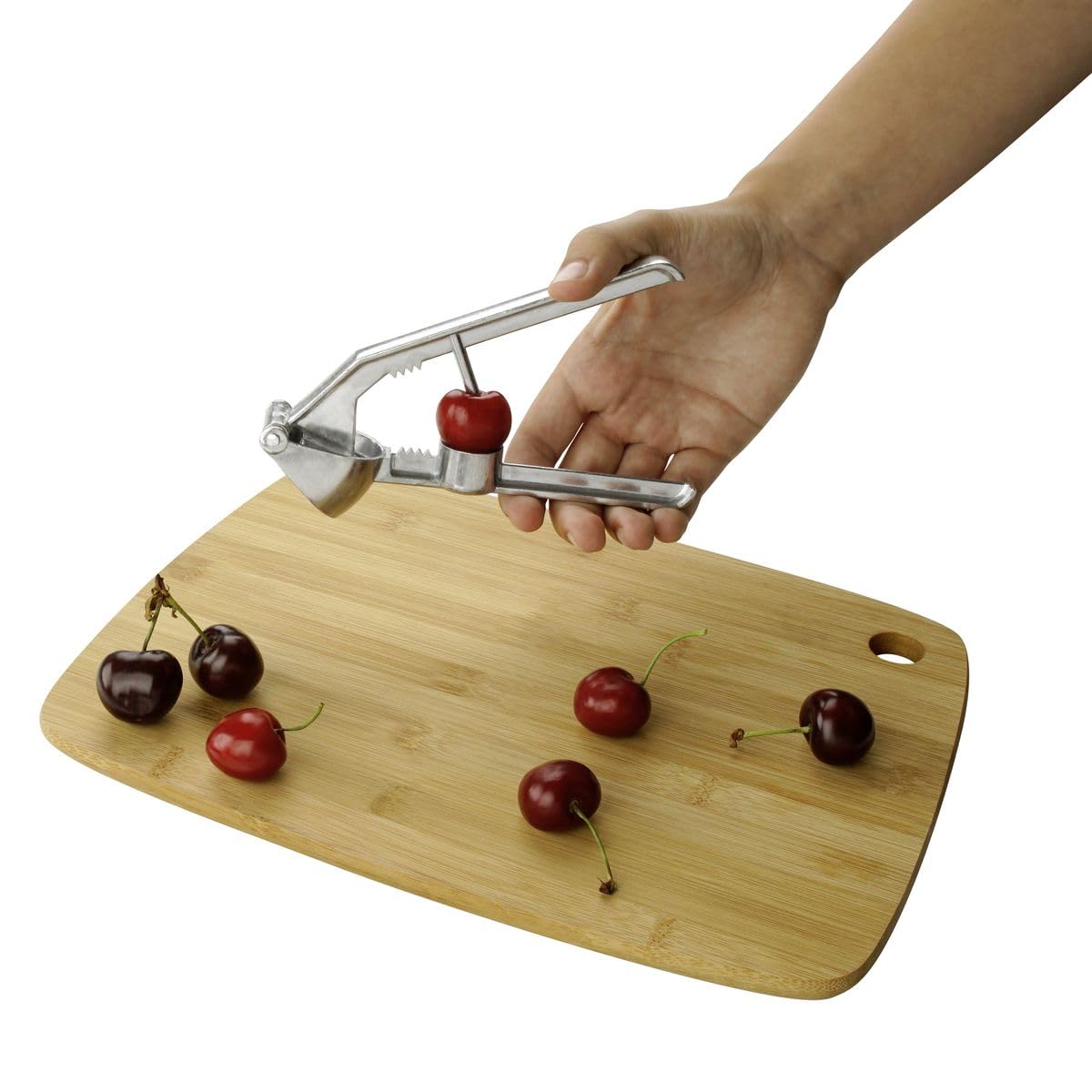 FACKELMANN Knoblauchpresse 17cm - Edelstahl Presskorb, Kunststoff, Spülmaschinengeeignet