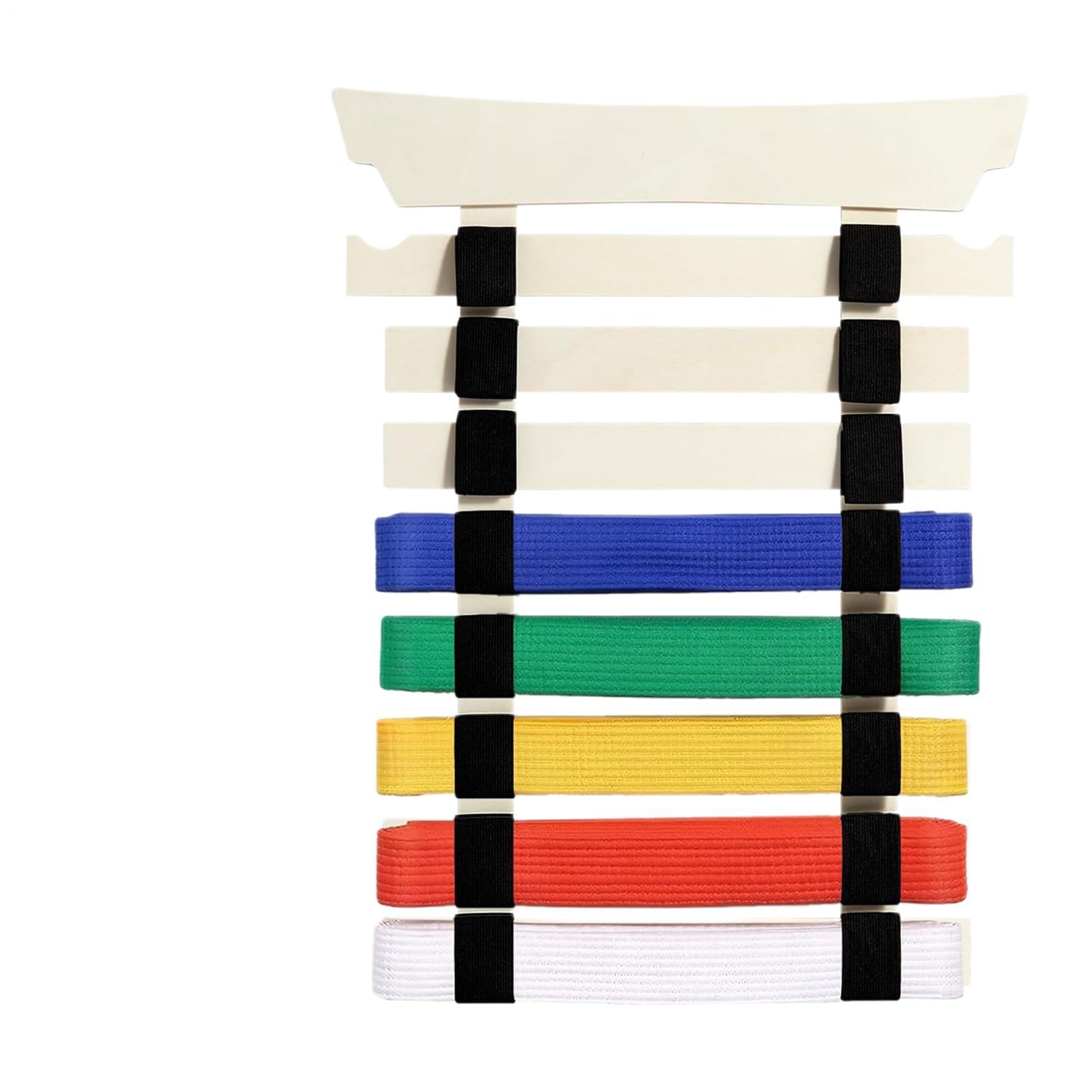 Porta Cinture Karate, Organizzatore Display Cinture Marziali per Adulti, Attrezzatura Sportiva per Bambini Ragazzi Adulti