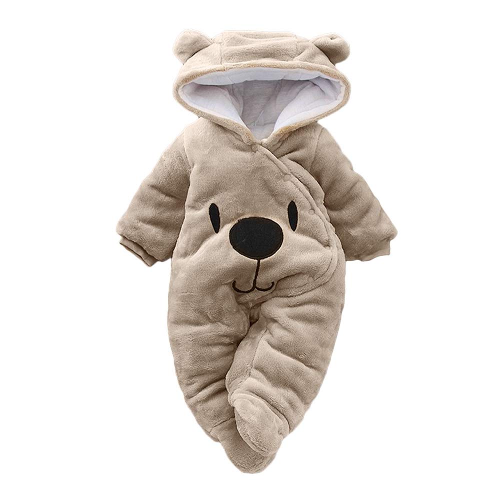 Hiver Chaud Naissance Pas Cher Combinaison Bébé Fille À Capuche Automne Body Nouveau Né Fille Manteau Barboteuse Combipilote Chic