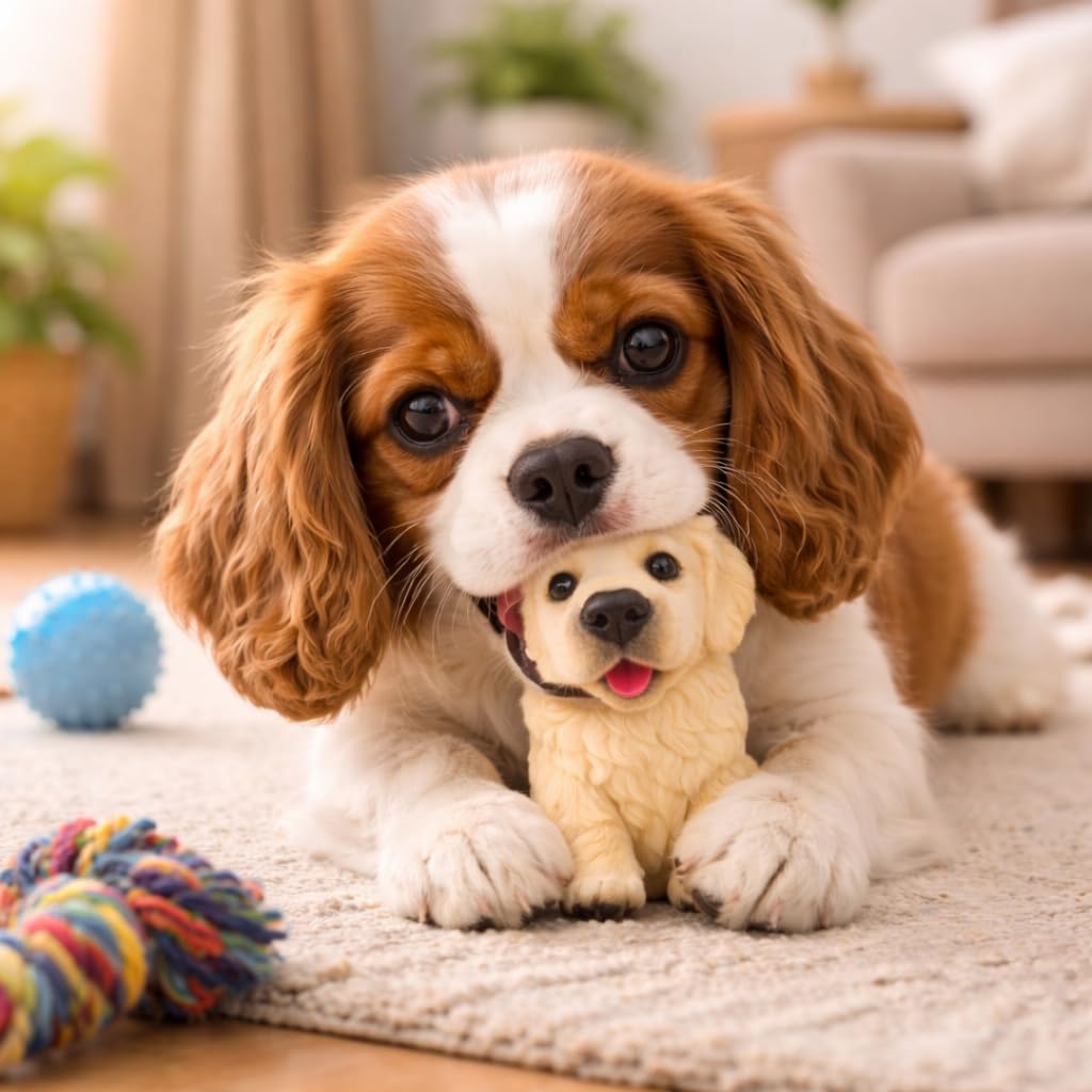MADPET Sesli Köpek Oyuncağı – Havlayan Köpek Figürü, Ses Çıkaran İnteraktif Evcil Hayvan Oyuncağı, Kedi ve Köpekler İçin Eğlenceli Oyun Arkadaşı, Dikkat Çekici Pilli Köpek Modeli