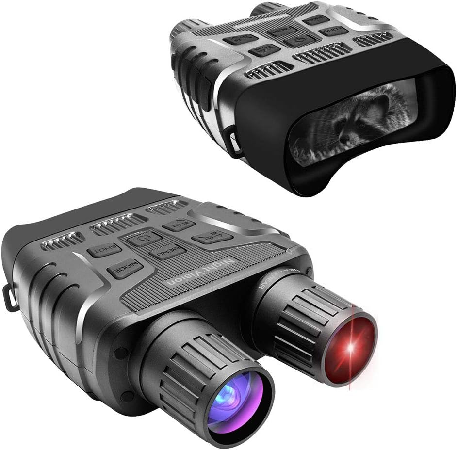 Night Vision Binoculars 2.31’’TFT LCD Infrared Night Vision 300M Hunting Binocular, Digital Infrared Night Vision Scope with IP56 HD Video Recorder for Hunting & Wildlife Monitoring