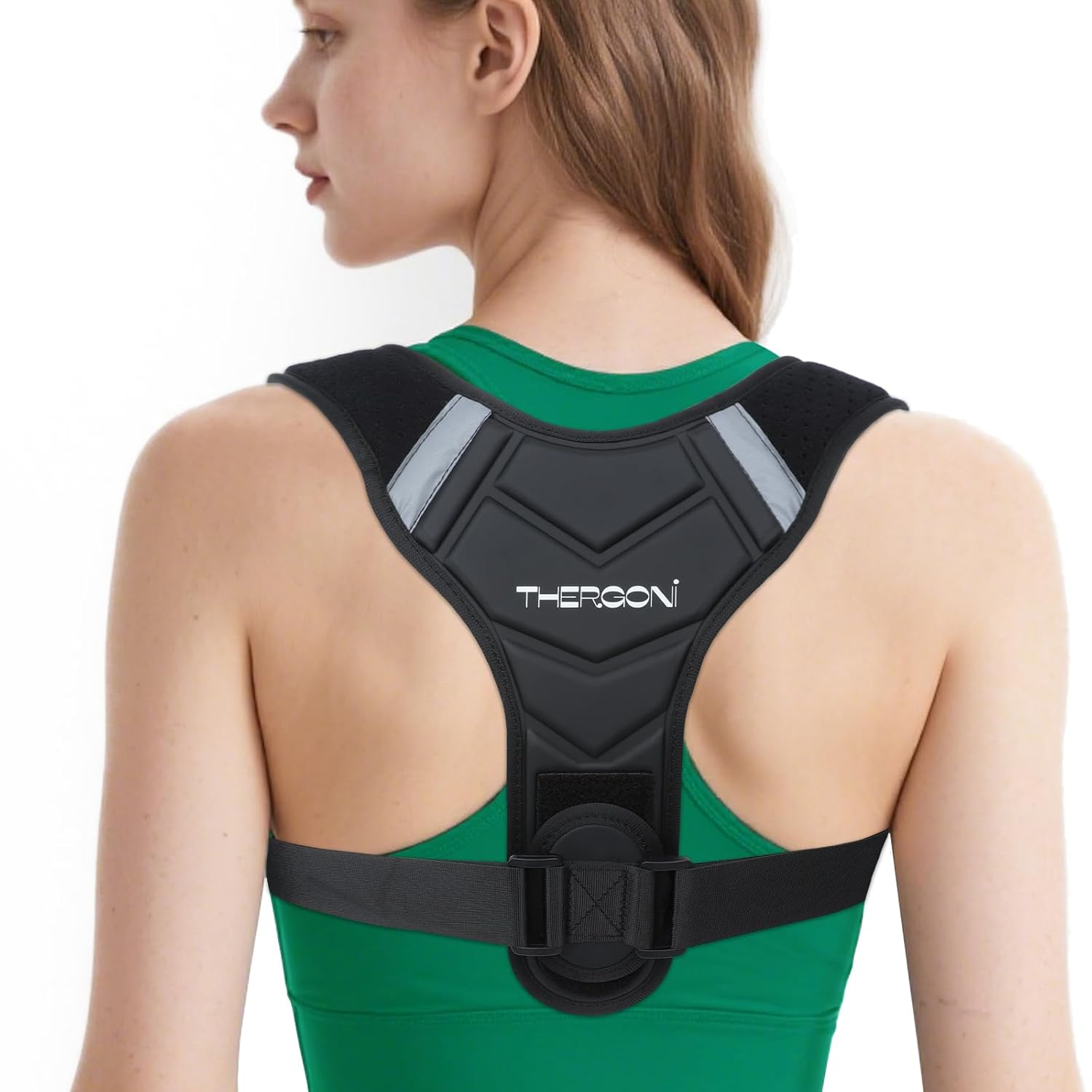 Posture Corrector for Women and Men, Adjustable Back Brace for Spine Alignment & Shoulder Support, Comfortable & Breathable Clavicle Straightener, Supports Better Posture & Reduces Upper Back Discomfort (Medium)29″ to 44″