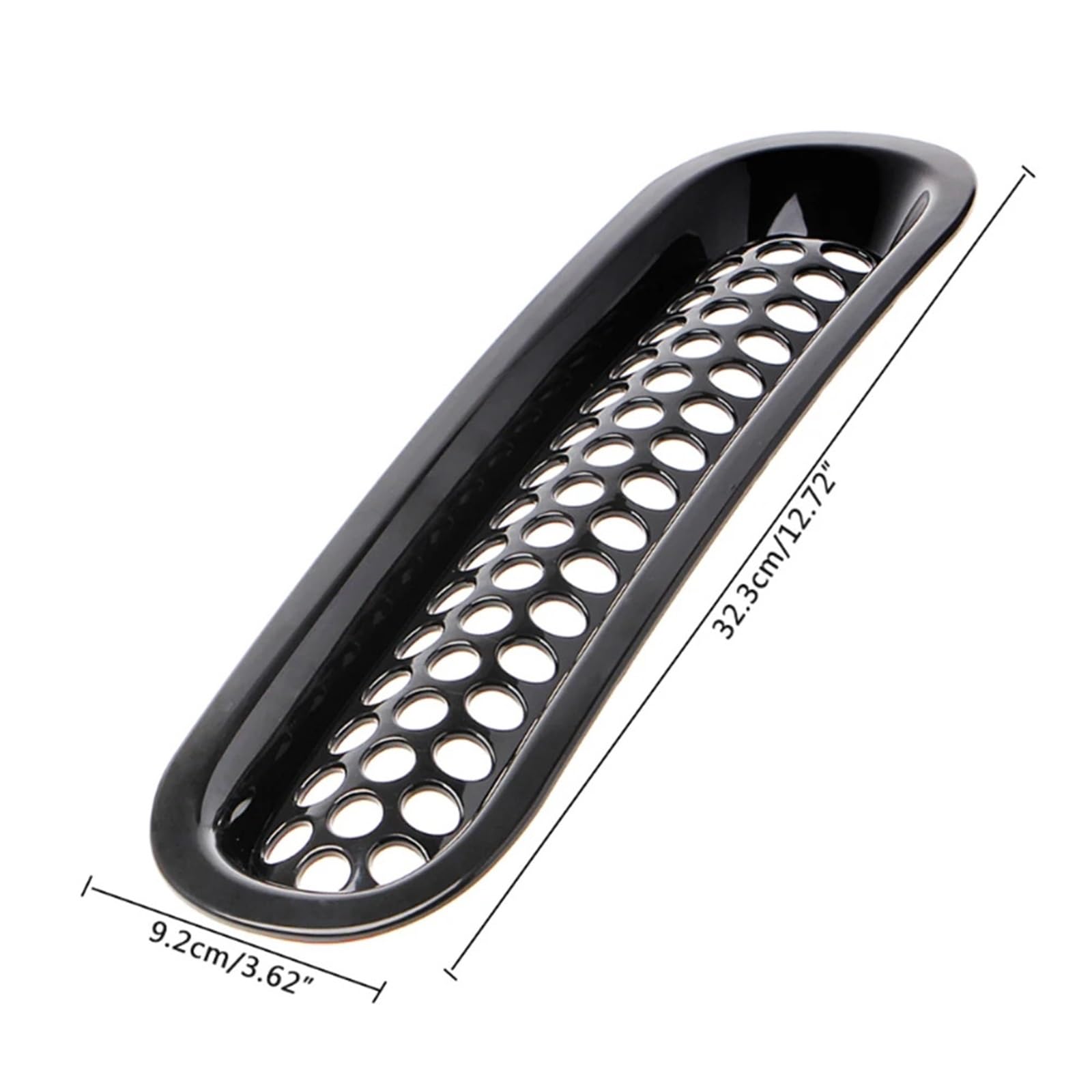przód kratki chłodnicy Do Jeep Wrangler JK 2007-2017 Błyszczący czarny przedni grill Siatka Wkładka Osłona grilla Naklejki ochronne 7 SZT./ZESTAW(Glossy Black)