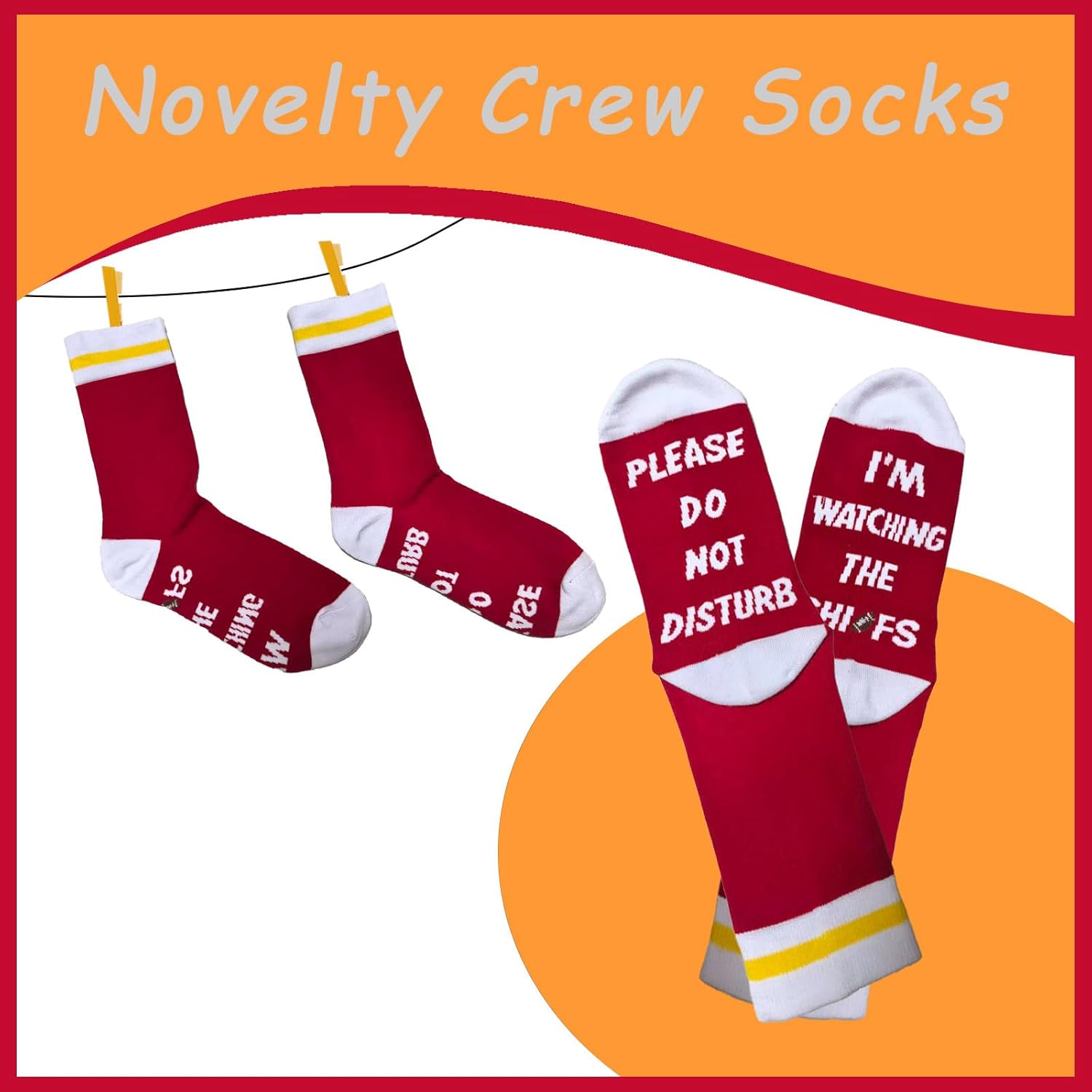 Men Crew Socks Football Lover Gifts for Thanksgiving Day Gifts Christmas Please Do Not Disturb, I'm Watching The Game Football Sport Fun Gift for Dad GrandpaHusband Son Boyfriend Papa - Image 2