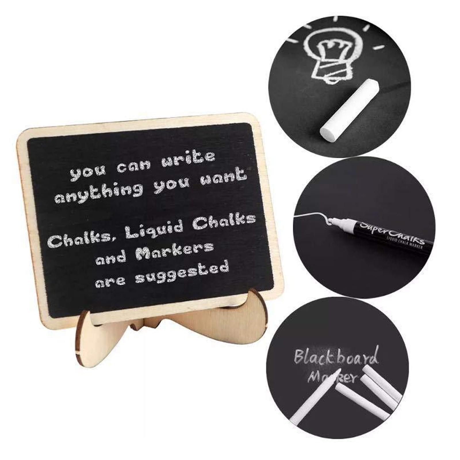 1 Petit Tableau à Craie 15 X 20 Cm - Petit Tableau En Ardoise