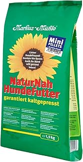 Markus Mühle NaturNah Mini Gluten Free Cold-Pressed Complete Food for Small Dog Breeds, Adult Dogs with High Protein Content and Soothing Natural Ingredients (1.5 kg) product image