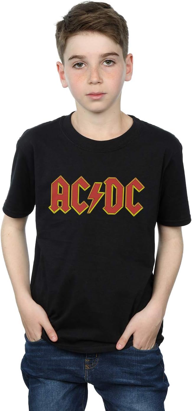 Amazon.com: AC/DC Boys Red Logo T-Shirt 9-11 Years Black: Clothing ...
