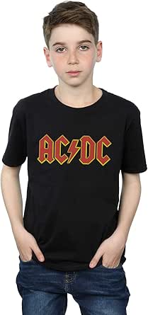 Amazon.com: AC/DC Boys Red Logo T-Shirt 9-11 Years Black: Clothing ...