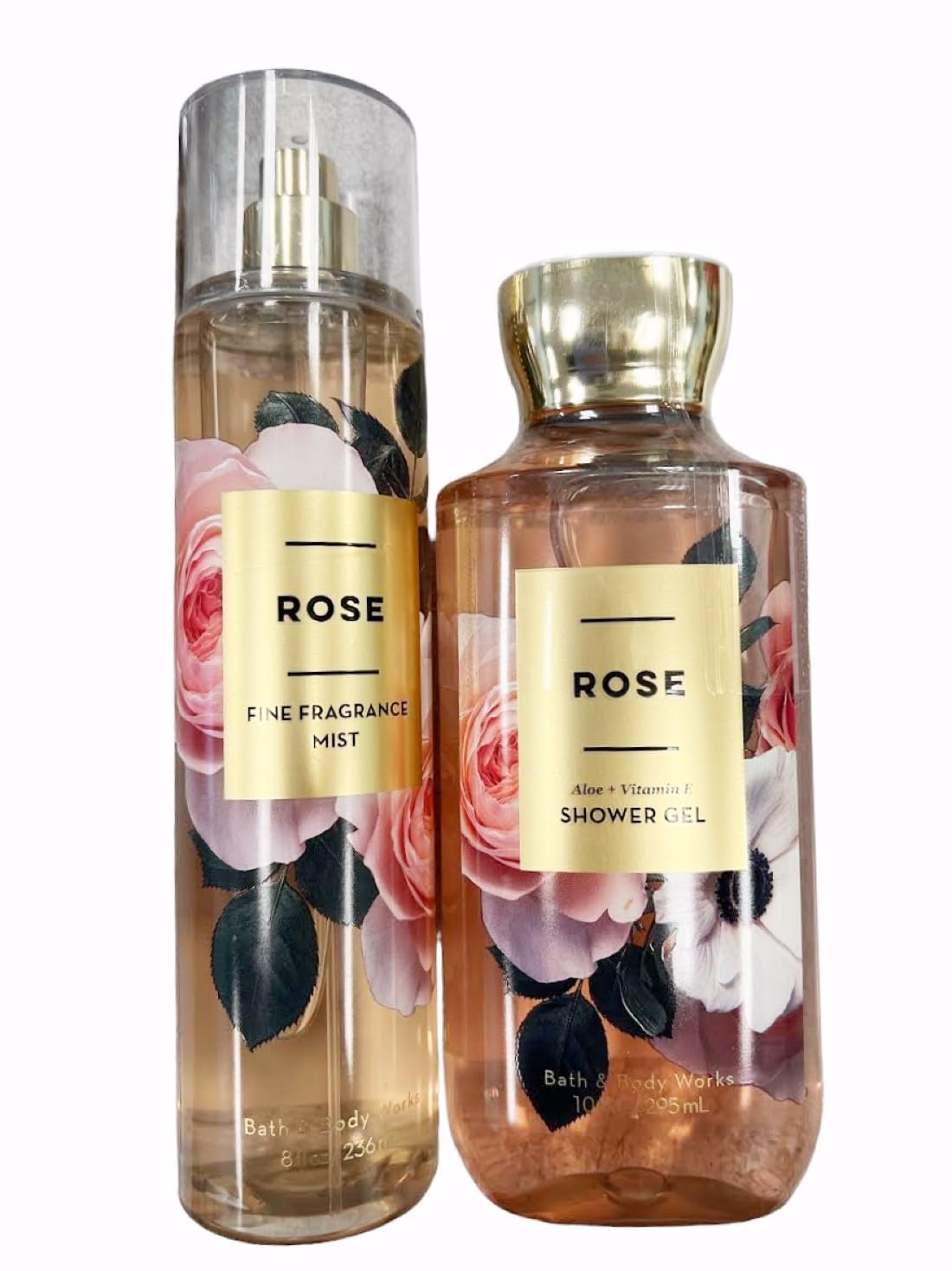 Bath Body Works Bath and Body Works Fragrance Gift Sets Rose Mist Shower Gel 2 pc