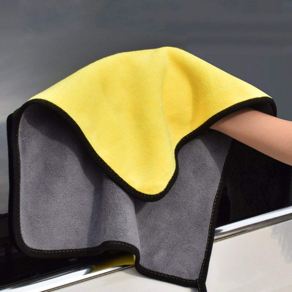Cleaning Towel 30x40cm Velvet Double Sided Absorbent Car Wash Clean Towel Drying Cloth