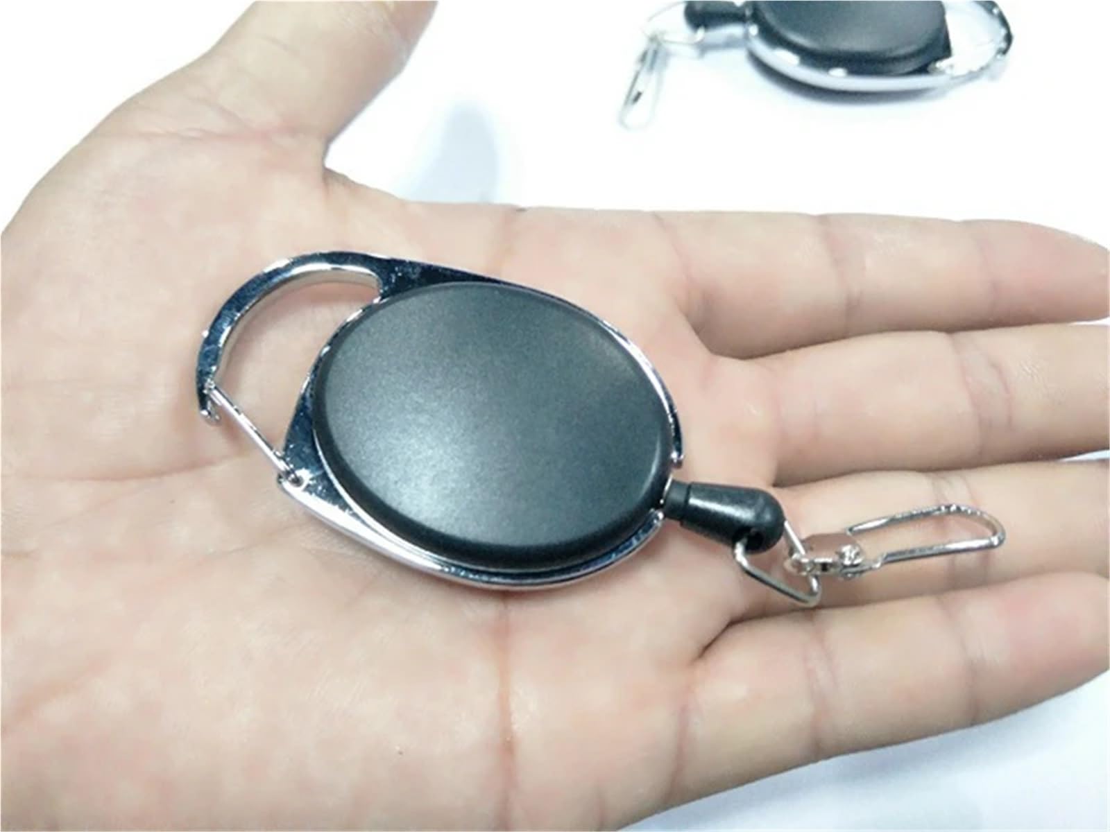 40 pezzi portachiavi con cordino identificativo retrattile, porta badge, portachiavi con cintura a rinculo per Affari