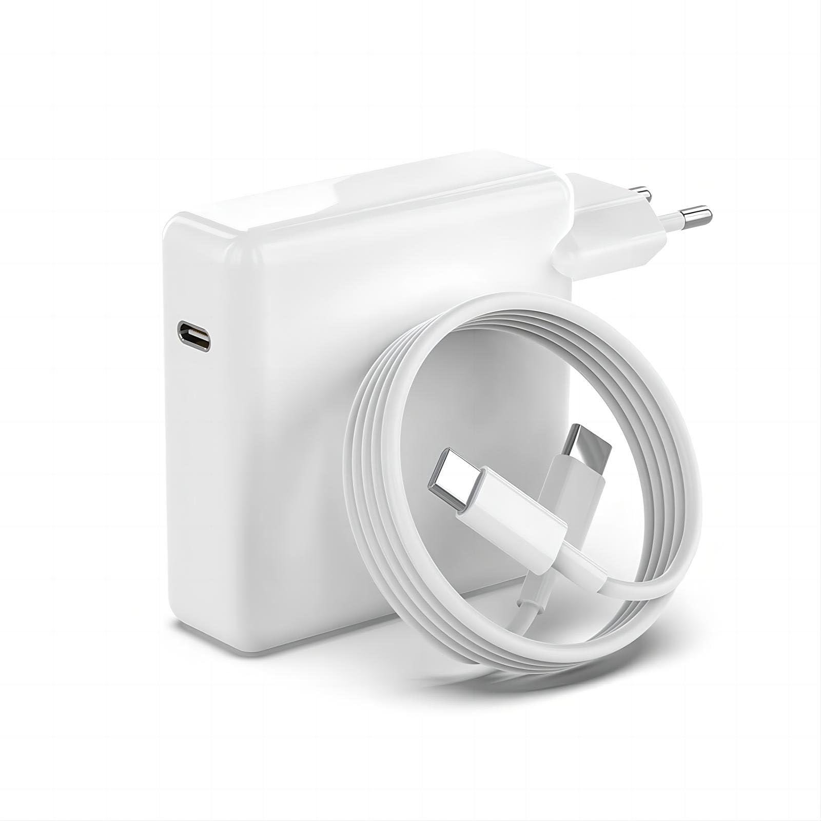 Chargeur USB-C 100W/96W Pour MacBook - Compatible MacBook Pro/Air, IPad Pro, Et Appareils Type-C - Avec Câble USB-C 2m