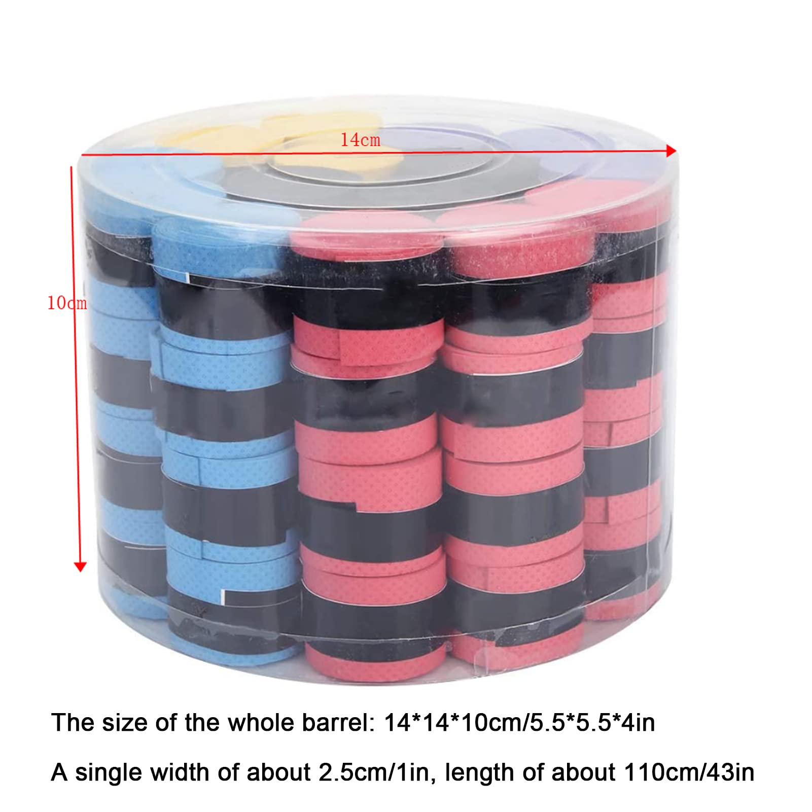 OUKENS Surgrips de Raquette de Badminton de Tennis, 60 pièces Super absorbantes de la Sueur Bande de Grip pour Raquette de Tennis Bandes, Anti-Sueur Ruban Grip pour Raquette