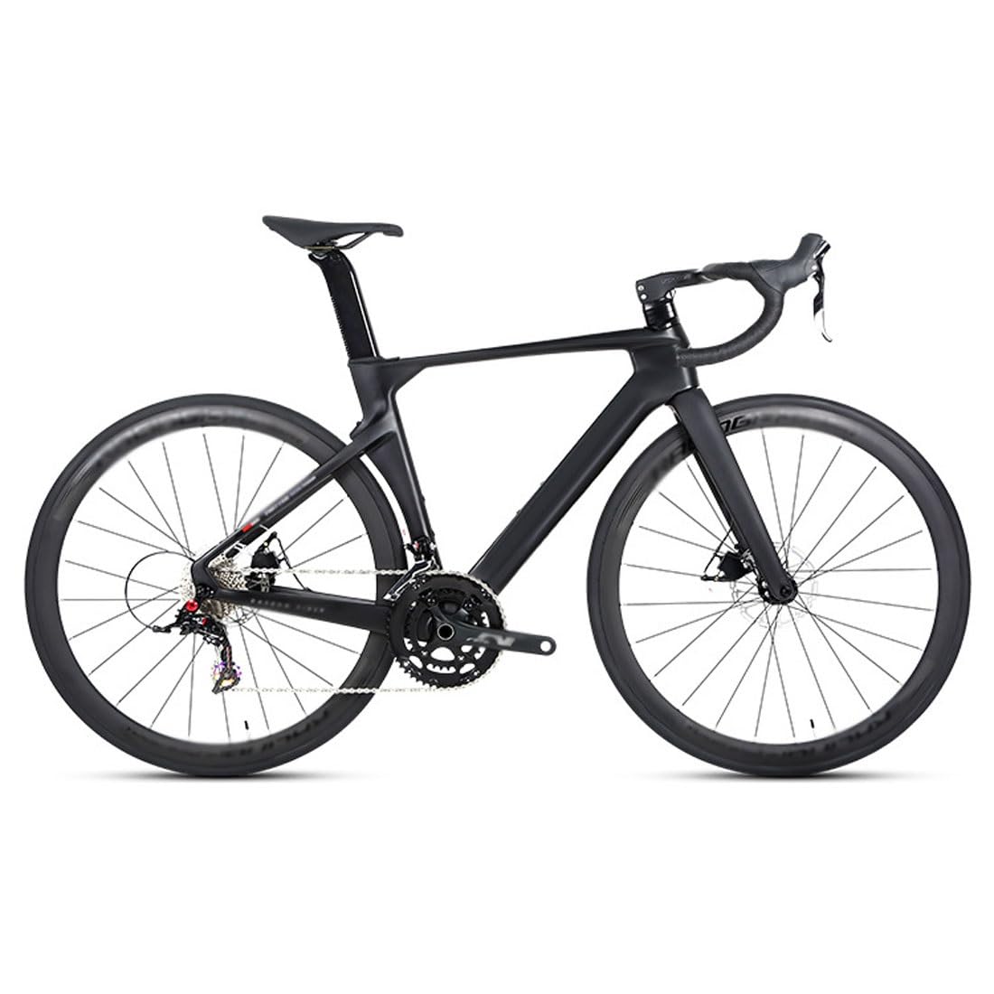Cadre De Vélo De Course 700C Carbone + Fourche - Guidage Interne - Tailles 44 à 58 Cm