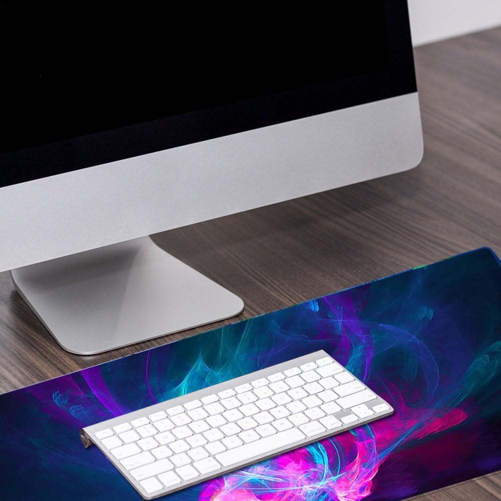 Large Gaming Mouse Pad XXL Extended Mat Desk Pad Mousepad Long Non-Slip Rubber Mice Pads Stitched Edges 35.4x15.7 (016xuancai)