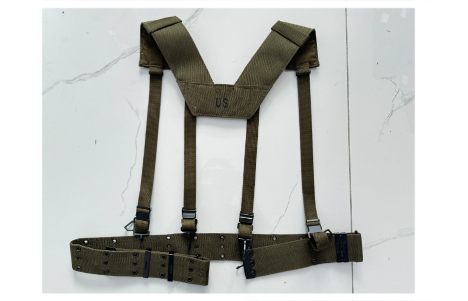 CDJBHW WW2 M1956 H-Suspenders and Belt Replica WWII Vietnam M1961