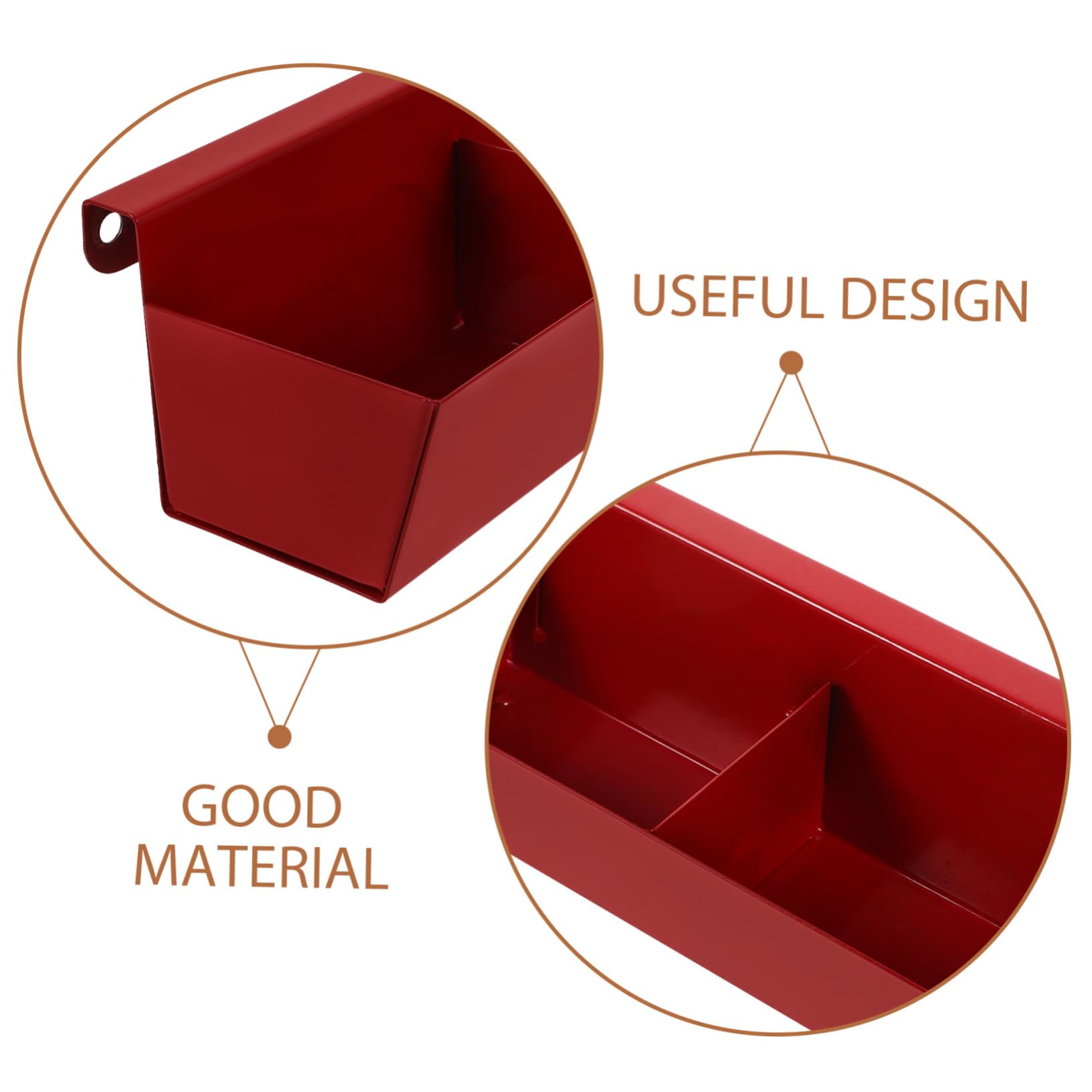 HOMSFOU Organizador Rectangular Tornillería Portátil de Acero Compartimentos para Clasificación Fácil Caja Organizadora para Piezas y Herramientas en Talleres