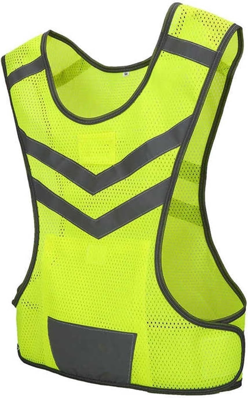 High Visibility Safety Vest, Reflective Adjustable Vest, Outdoor Cycling Running Hiking