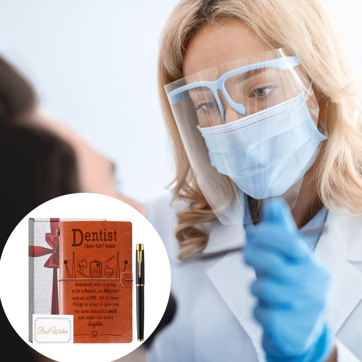 Prezenty dentystyczne dziennik dentystyczny notatnik prezent dla higienistki dentystycznej prezenty uznanie prezenty dentysta ukończenie szkoły prezent higiena jamy ustnej student musi mieć
