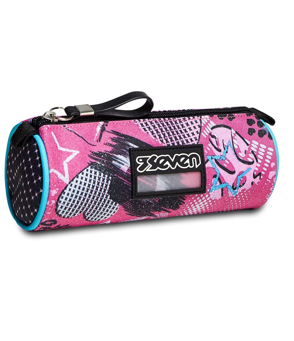 Seven Portapenne, Glamheart Girl, Rosa, Scuola and Tempo Libero, Chic League, standard size