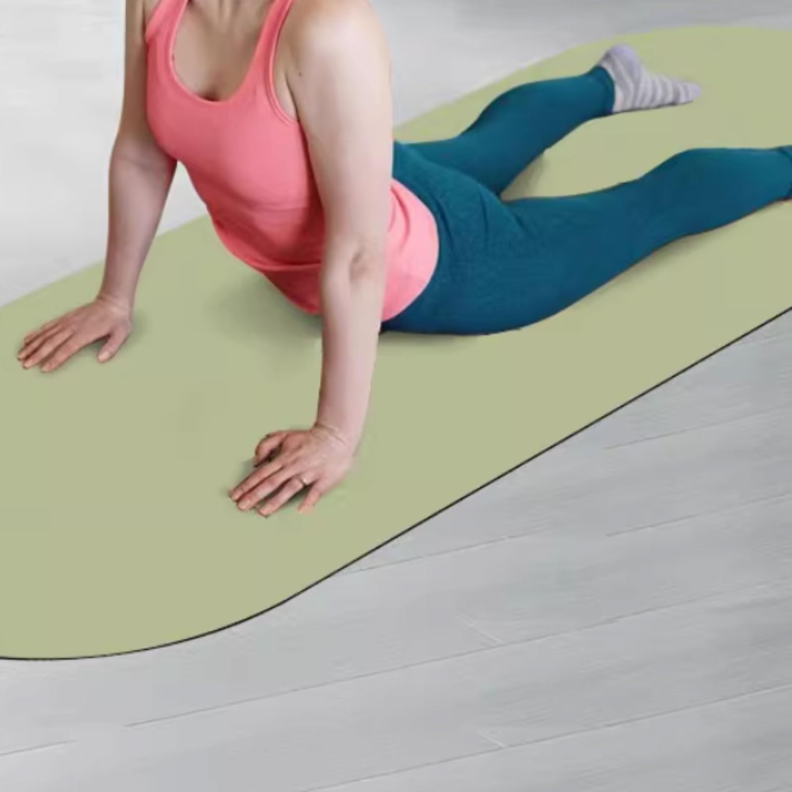 PU i gumowa podstawa mata do jogi wygodna mata do ćwiczeń fitness o grubości 4,5 mm wsparcie poduszki do ćwiczeń fitness i siłowni