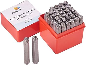 Amazon.co.jp: PH PandaHall 打刻印 36個セット 1.5mm アルファベット