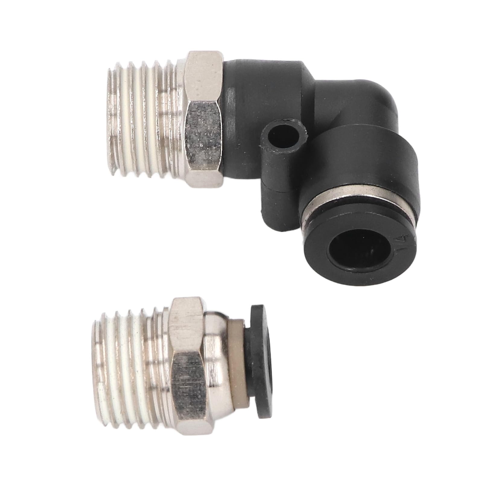 Kit di Raccordi Pneumatici da 30 Pezzi Kit di Raccordi Pneumatici a Collegamento Rapido Connettori per Tubi dell'aria Tubo da 3/8 Pollici OD X Filettatura NPT da 1/4 Pollici per PU PA PE