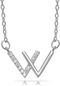 LORO シンプル V字型 シルバーネックレス LORO シンプル V字型 シルバーネックレス
