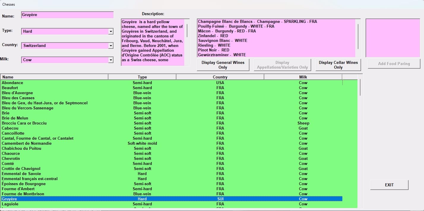 InfoWine | Software de maridaje de vinos con inteligencia artificial para aficionados y profesionales del vino (sumilleres) | USB con licencia de 1 año | Incluye varias bodegas | para PC con Windows |