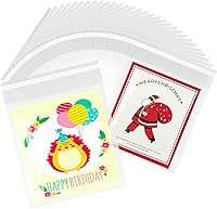 Vista 22 de 50 bolsas de celofán transparentes autosellantes de 10 x 13 pulgadas, para adaptarse a A4, ropa, camisetas, envoltorios decorativos, recuerdos