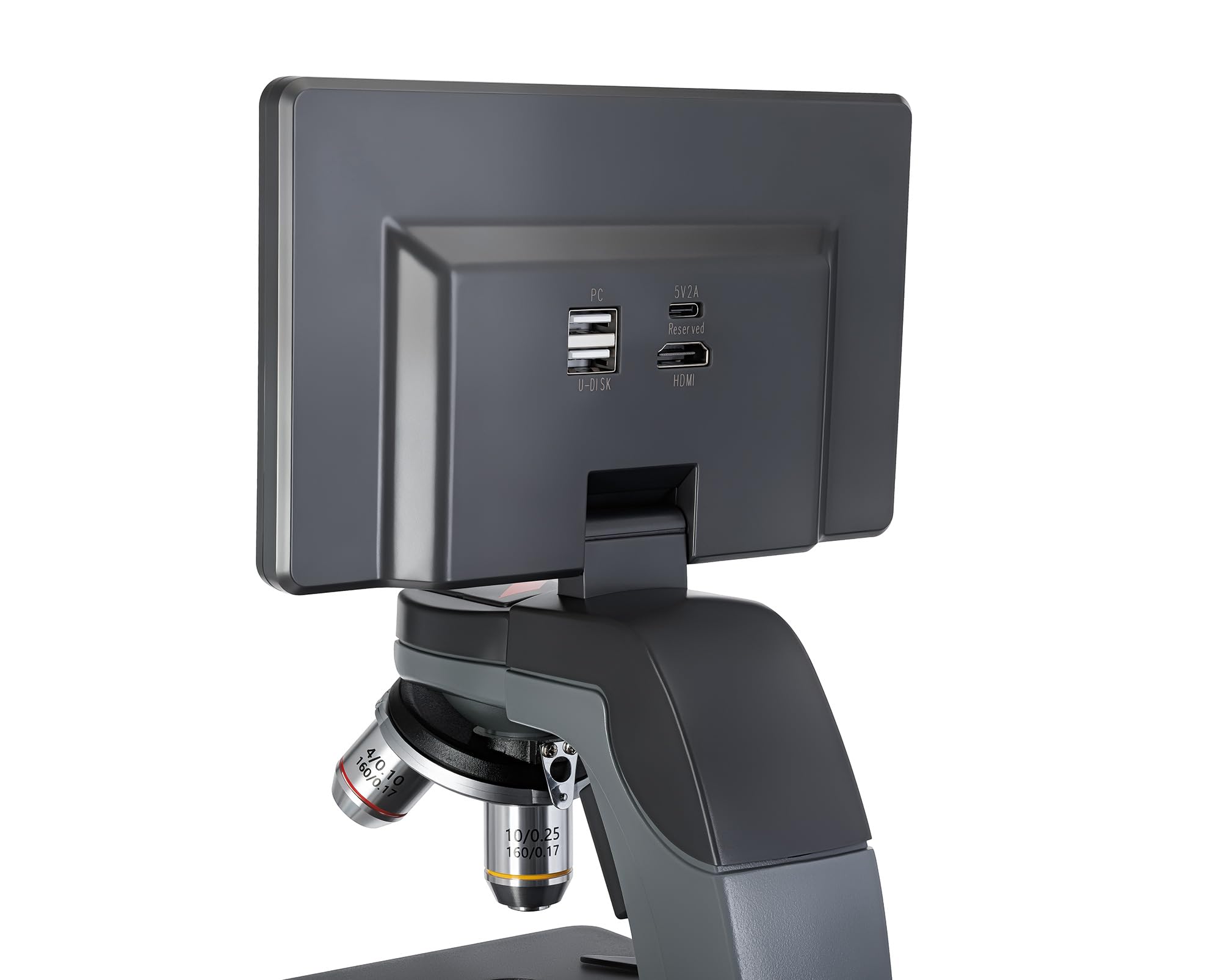 Levenhuk Kelvin Touch KM7 Fotomicroscopio Digitale Wi-Fi 50x-1900x | 7” Touchscreen Microscopio Biologico Educativo per Adulti Bambini con App Mobile Luci a LED Foto 4K e Video 2K Scheda 16 GB