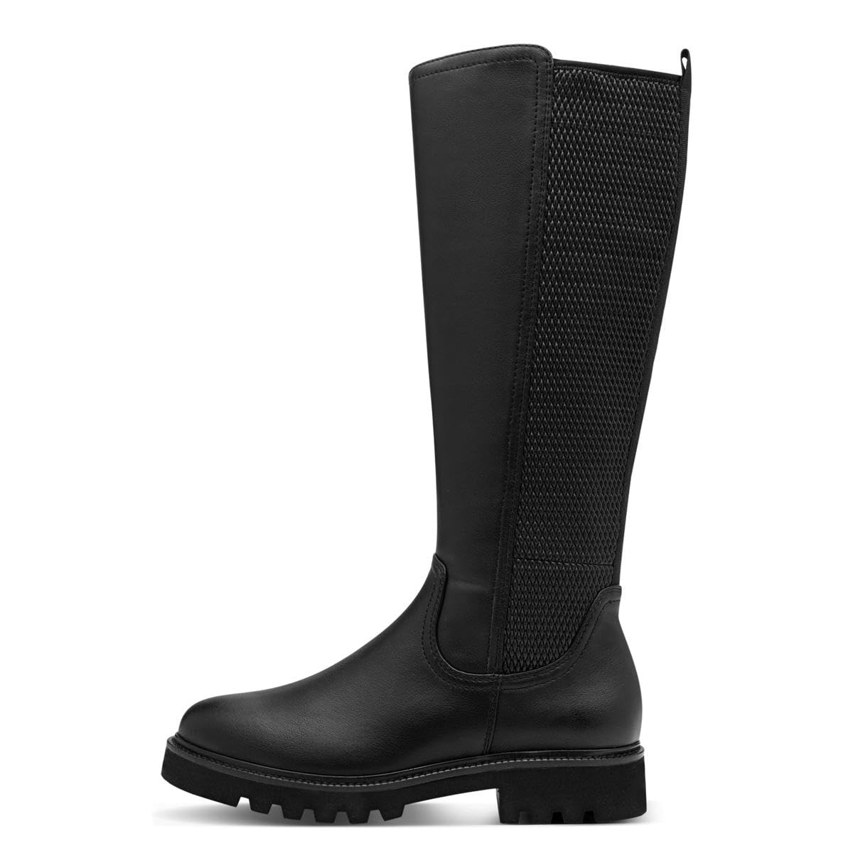 Jana bottes hautes femme sans talon hauteur genou plateformes largeur H large