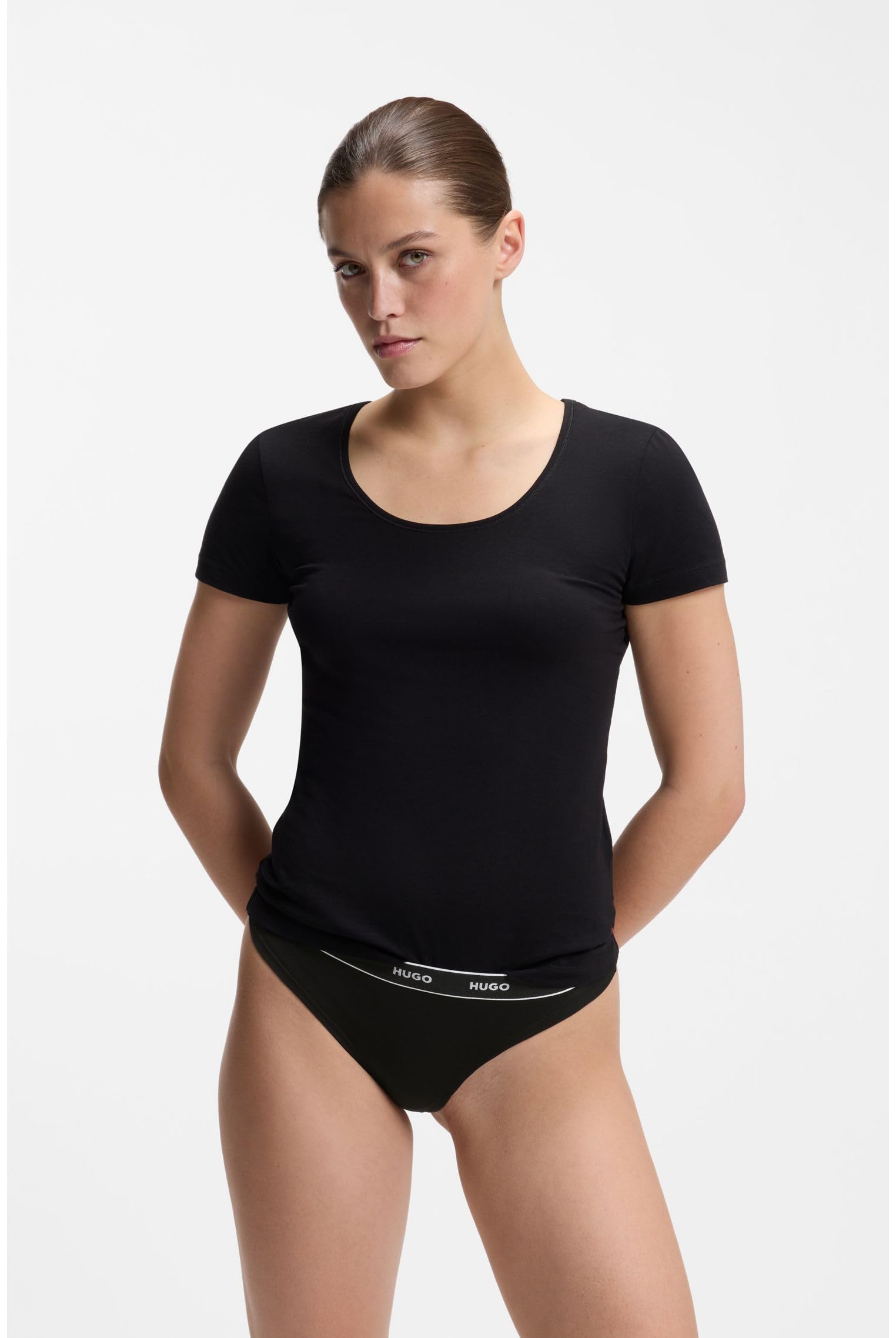 Hugo Triplet Thong Stripe Perizoma Donna (Pacco da 3)