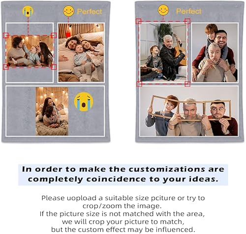 Miniatura 3 de ShineSand Mantas personalizadas con fotos, manta de fotos personalizada, manta de Navidad personalizada, el mejor regalo para mamá, papá, tía, esposa