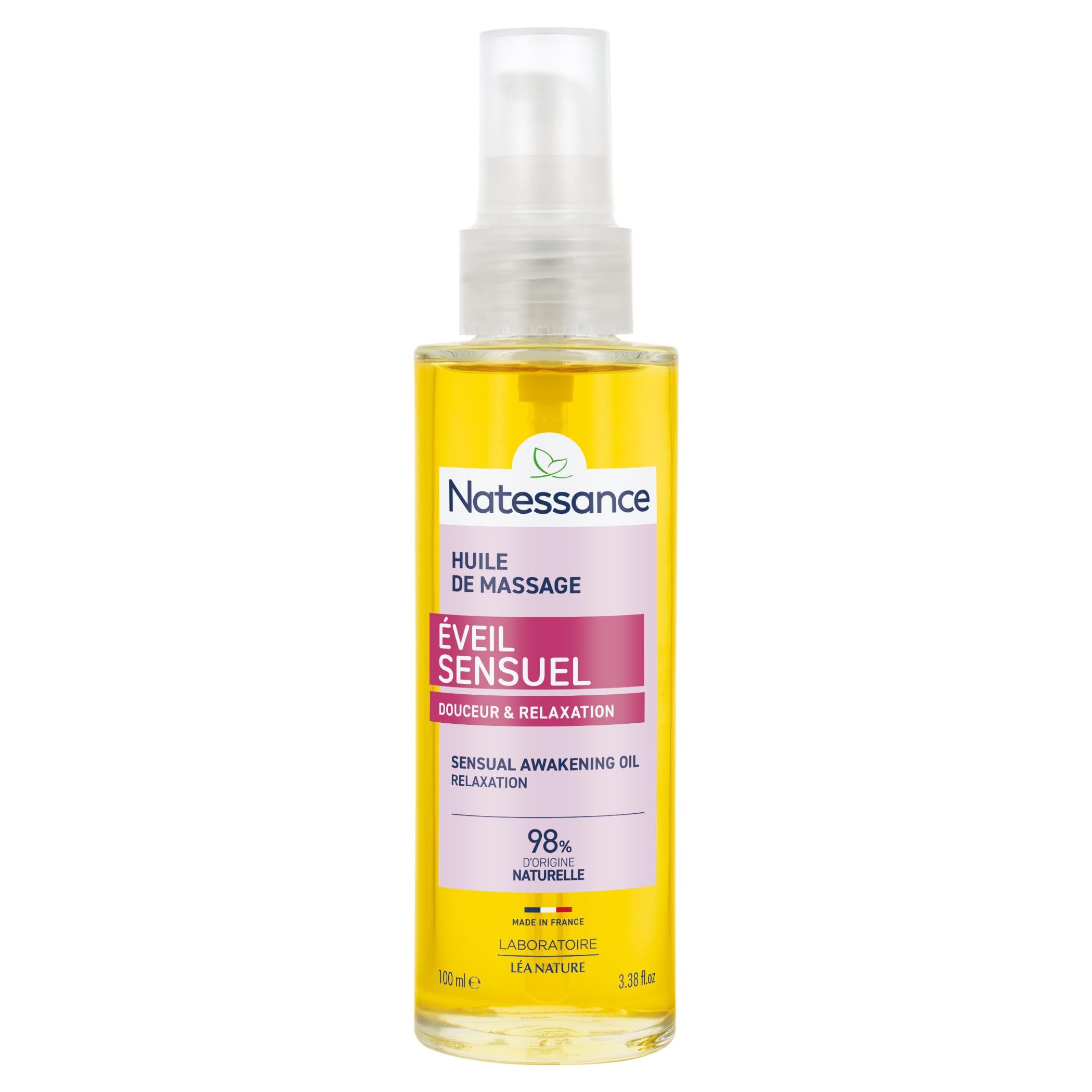 Natessance Naturel Sensual Massage Oil, 100 ml