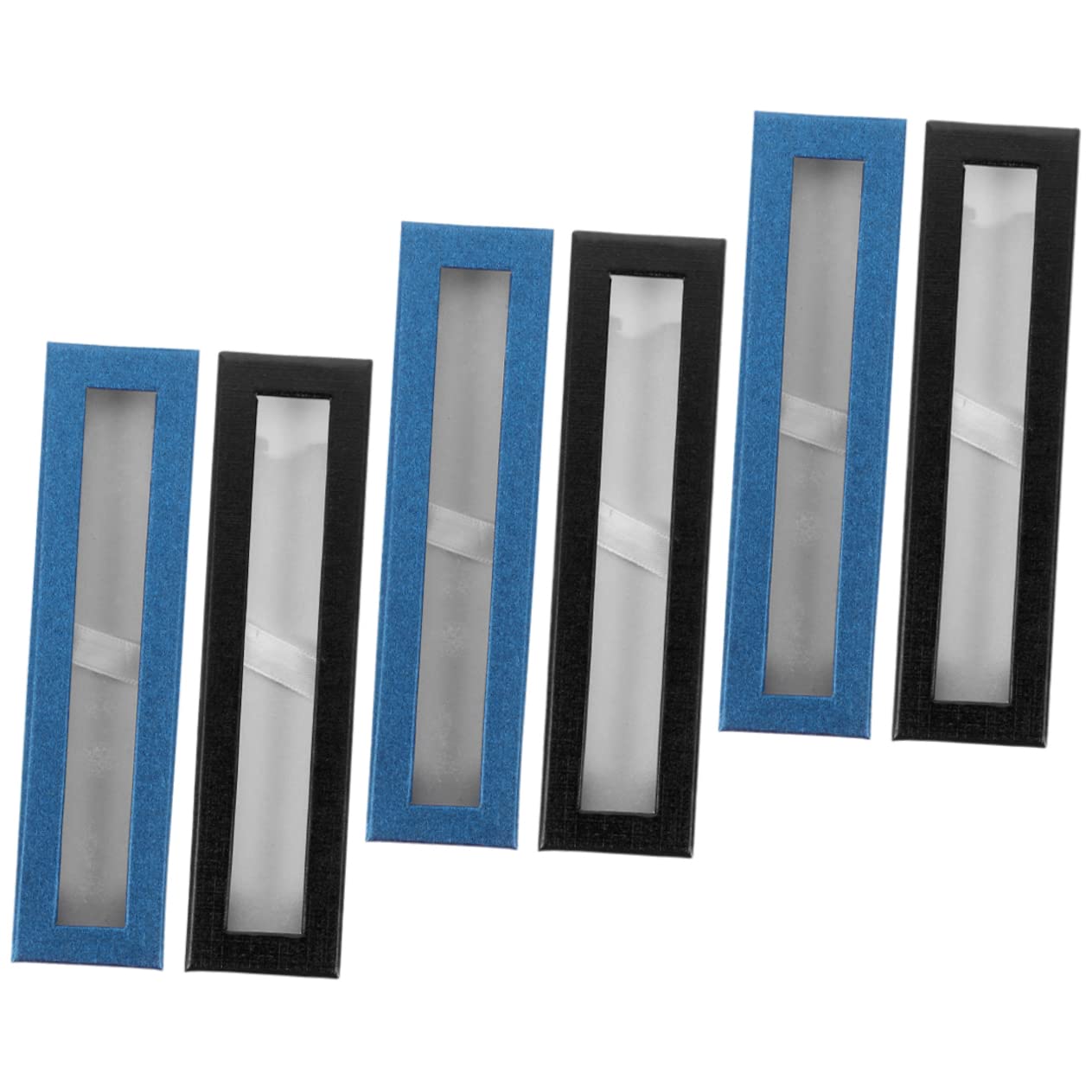 Generico 4 Set Astuccio Porta Penna E Caso A Matita Penne Gel Astuccio Speciale Porta Di Penna Nera Per Adulti Astucci Sfusi Verde Acqua Carta 6 Pezzi * 4