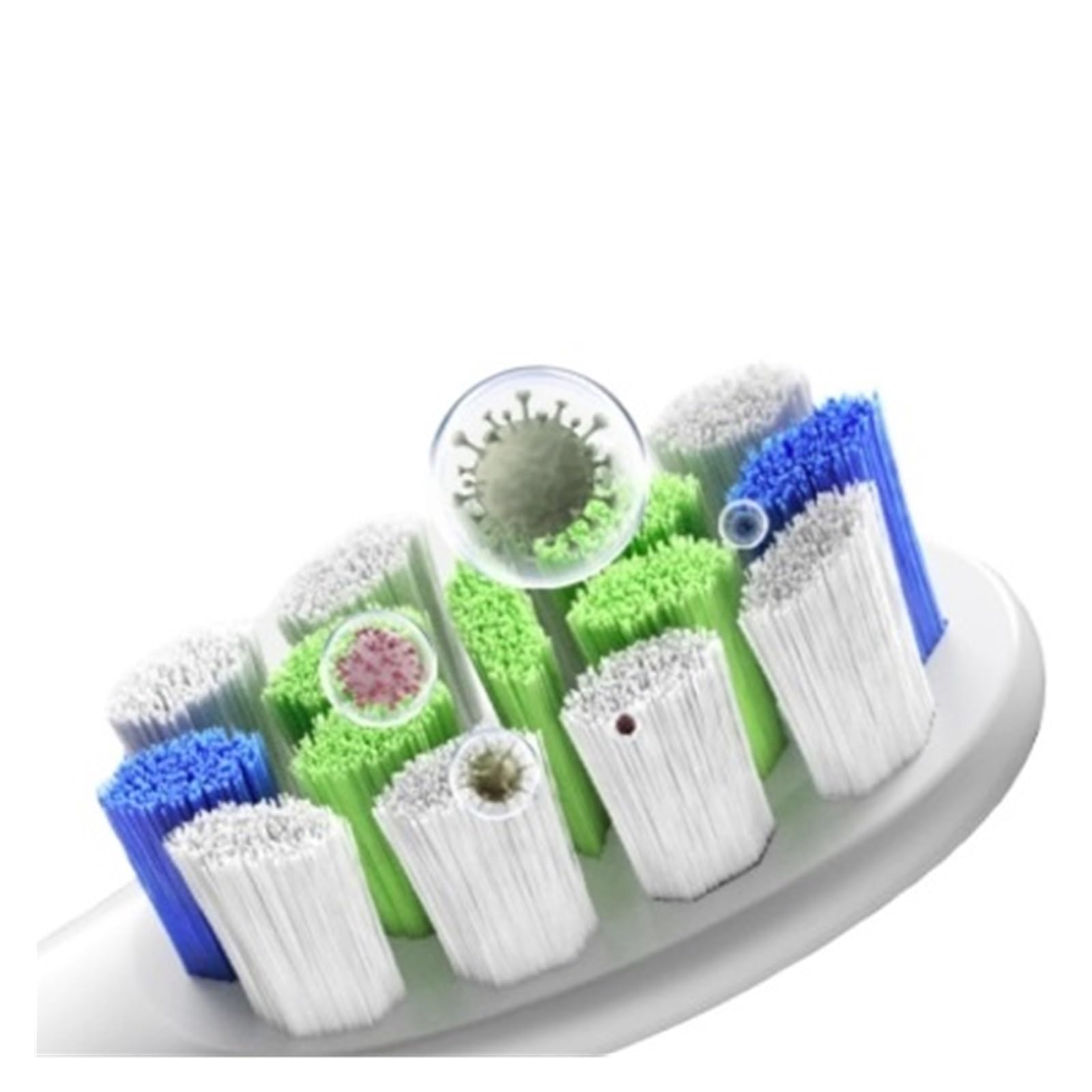 Testine di ricambio, compatibili con lo spazzolino elettrico sonico Flow/X PRO Elite/X /F1/Z1/One/Air2
