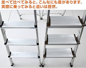 スタイリッシュ脚立 5段 アルミ 手すり 耐荷重100kg 1607 スタイリッシュ脚立 5段 アルミ 手すり 耐荷重100kg 1607