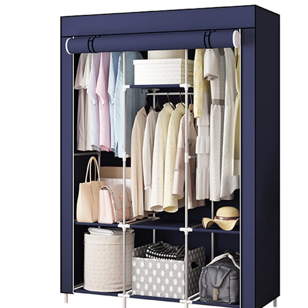 Générique Armoire portative en Tissu, Grande Armoire, Armoire en Tissu Simple, Support en métal, Placard de Chambre à Coucher, Rails de Garde-Robe Pliables Portables a, 200 x 45 x 170 cm Générique Armoire portative en Tissu, Grande Armoire, Armoire en Tissu Simple, Support en métal, Placard de Chambre à Coucher, Rails de Garde-Robe Pliables Portables a, 200 x 45 x 170 cm