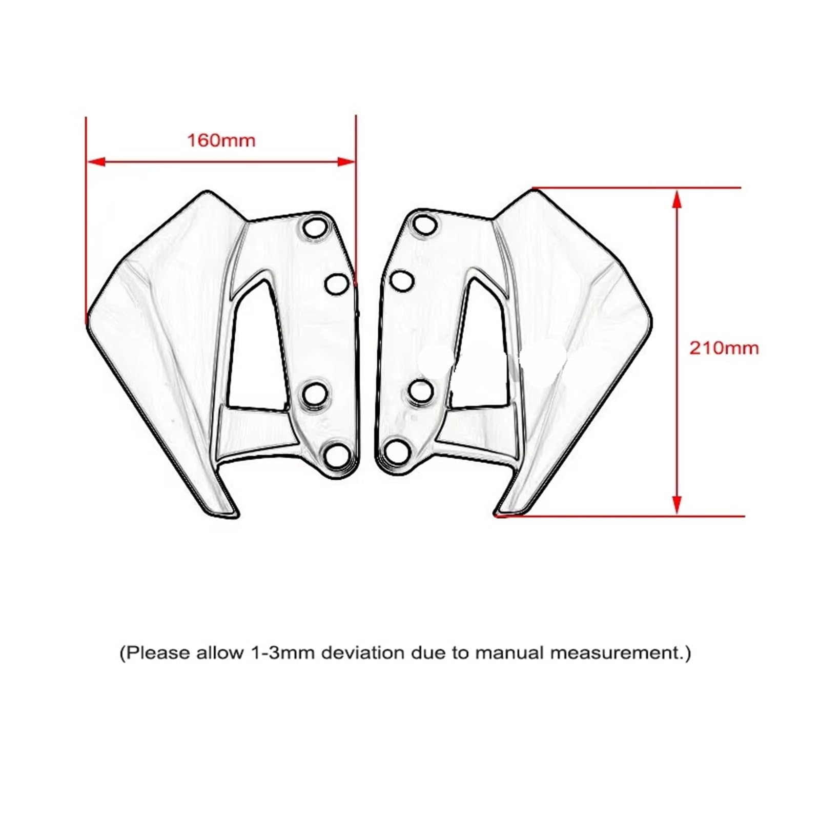 Parabrezza moto Parabrezza Per Moto | Per BMW R1300GS R 1300 GS ADV R1300 1300GS GS1300 2023 2024 Materiale PC carenatura deflettore parasole(Transparent)