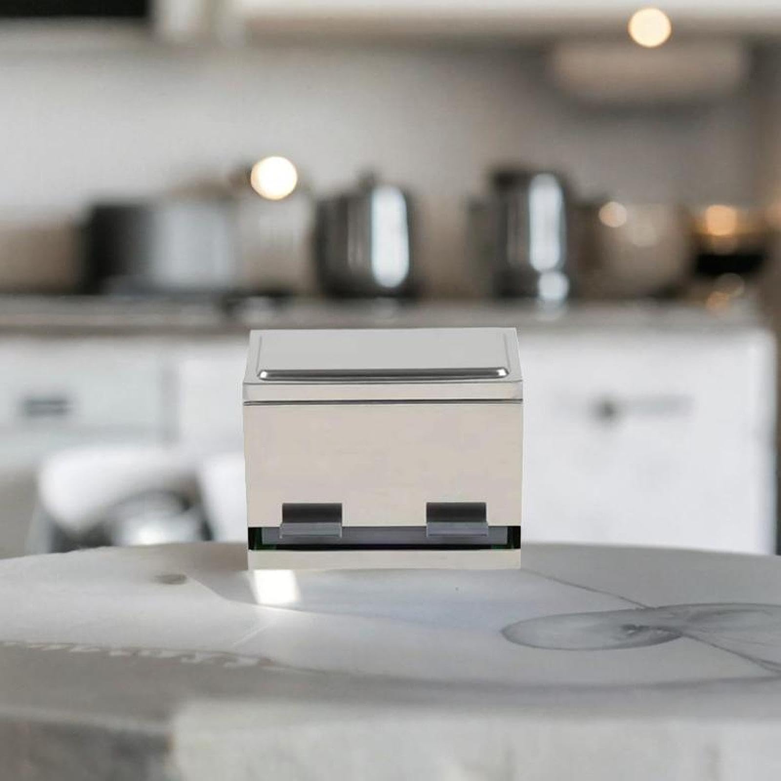 Dispenser di Cannucce a Pressatura, Contenitore Antipolvere, Scatola per La Conservazione della Cannuccia