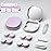 Vastsoon Contact Lens Case, Portable Contact Case with Contact Lens Applicator Tool and 3pcs Extra Solution Soaking Cases for Daily Vision Care and Outdoor Use, Travel Size (Lavender)