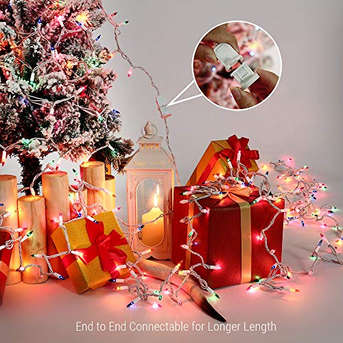 Brizled Christmas Lights Multicolor, 300 Count 69.6Ft Incandescent Christmas Tree Lights, Connectable 120V Ul Certified Christmas String Lights, White Wire Mini Light Set For Xmas Holiday Party Decor #TOP2