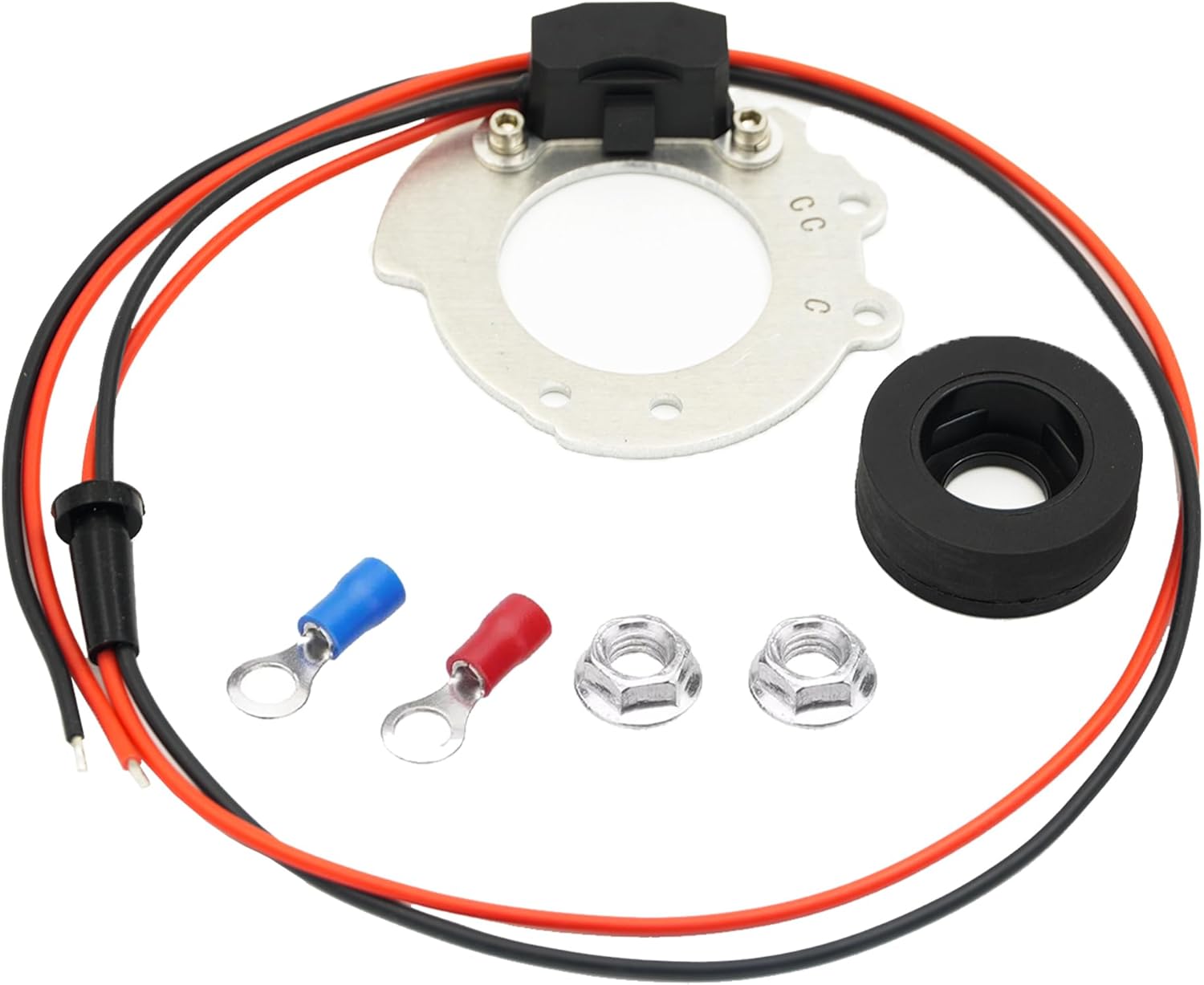 1244A Electronic Ignition Module Kit Compatible with Ford Tractors 2N 9N 8N 500-800 Series V4 4 Cylinder 12V Waterproof Replace OE 311185 8N12127B FDN12127A FAC12127D