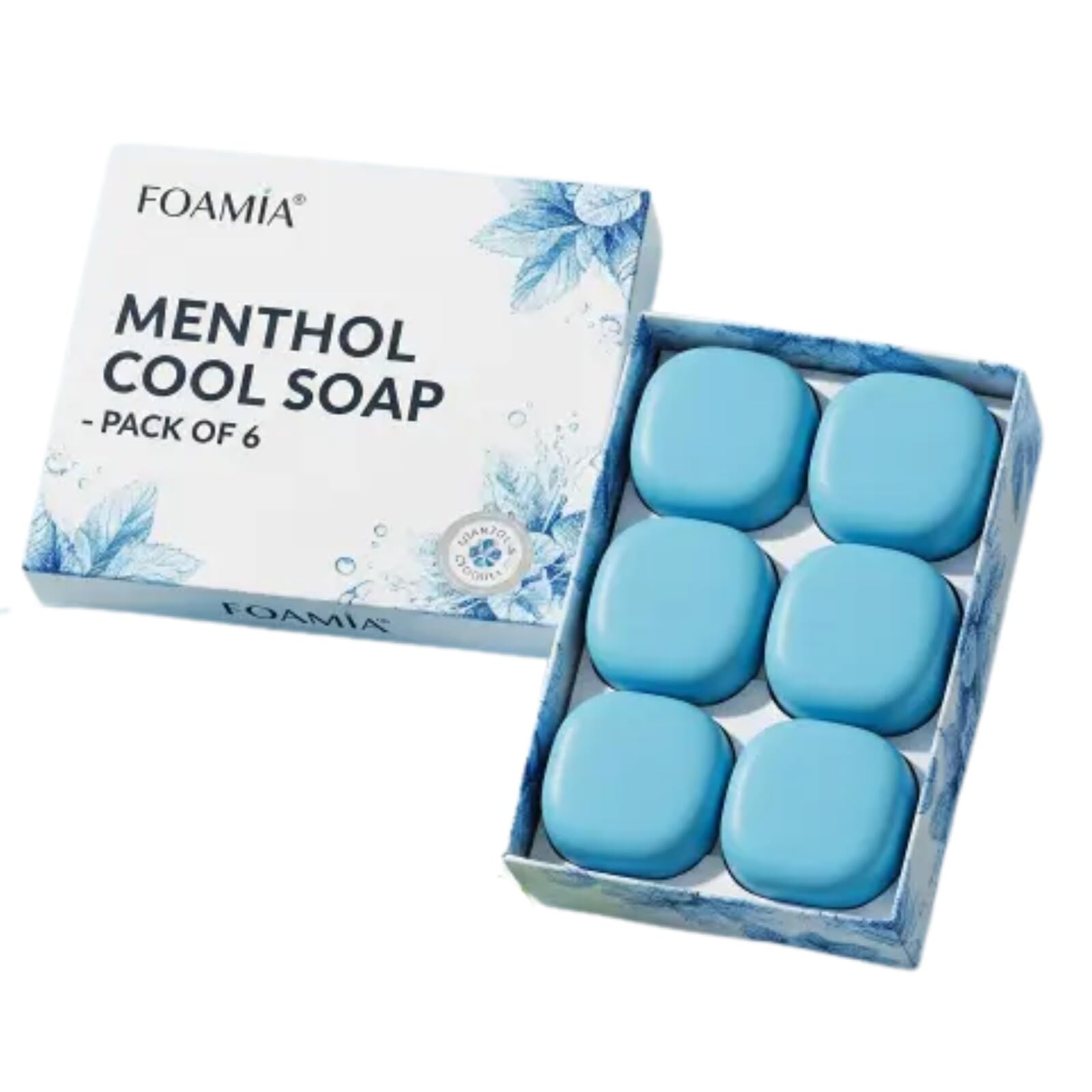 Menthol Cool Soap Pack | Herbal Mint & Menthol Bathing Bar | Refreshing Ice Cool Soap for Summer | Anti-Bacterial & Odor Control | 100g Each | For Men & Women-image-24