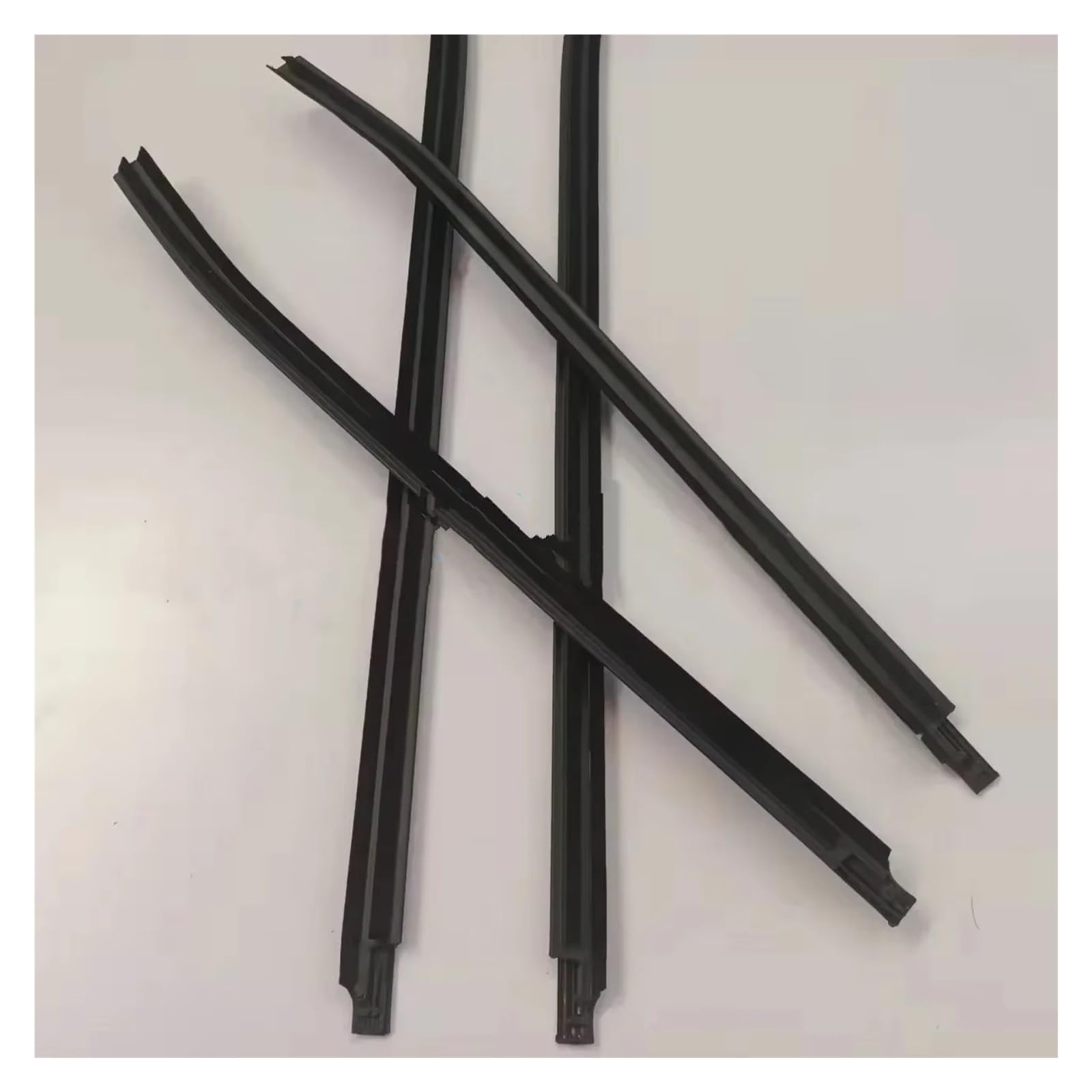 Pbqenxb One Color For Toyota For Hilux 2005-2014 4 X Outside Windows Glass Rubber Glass Protector Weatherstrip Glass Outer Laminate 68161-0K010 Outer Window Weatherstrip