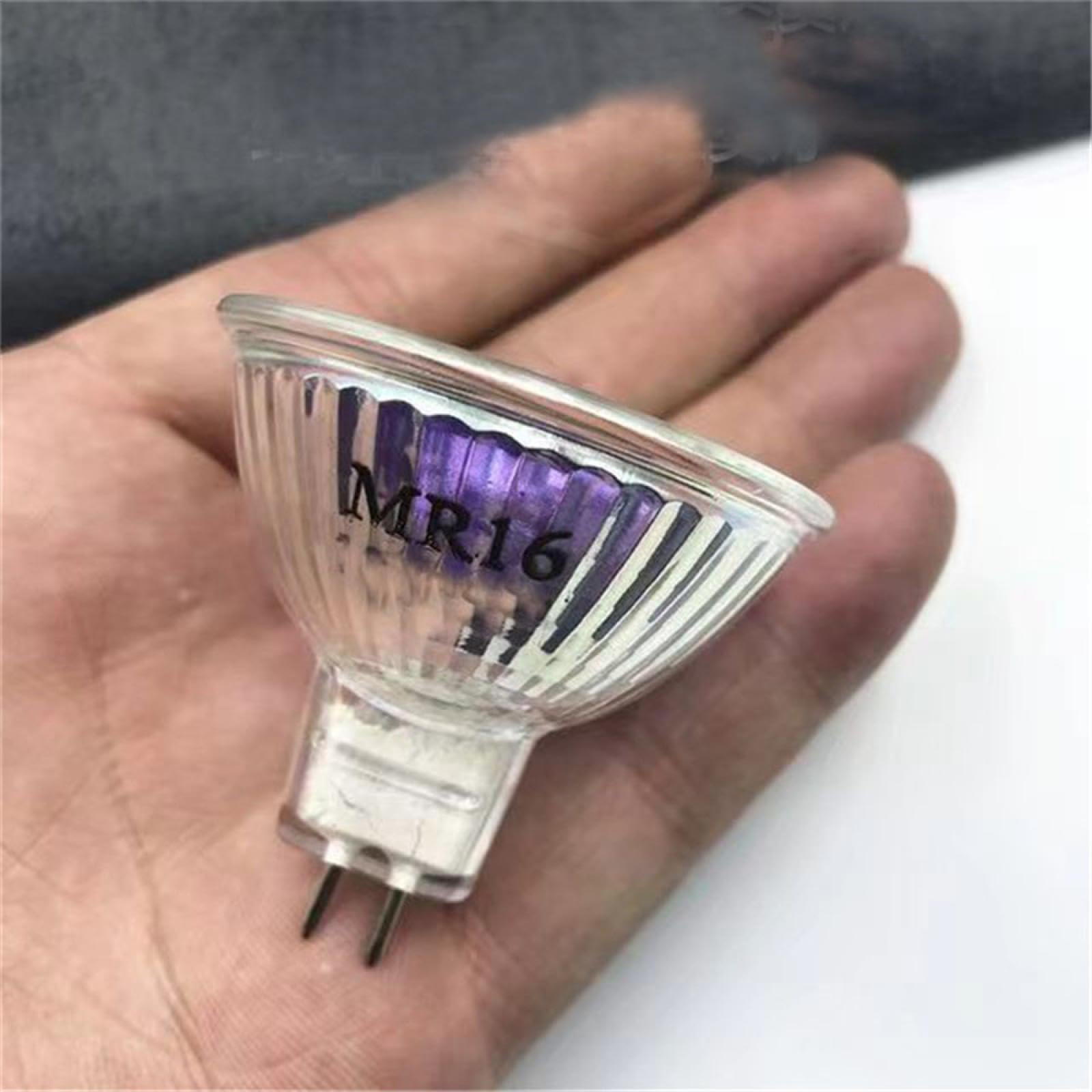 MR16 Halogenlampe 50W 220V GU5.3 20W Glühbirne mit GU5.3 Sockel Strahler Halogen MR16 220V 10W Leuchtmittel Dimmbar Warmweiß 6PCS 50W