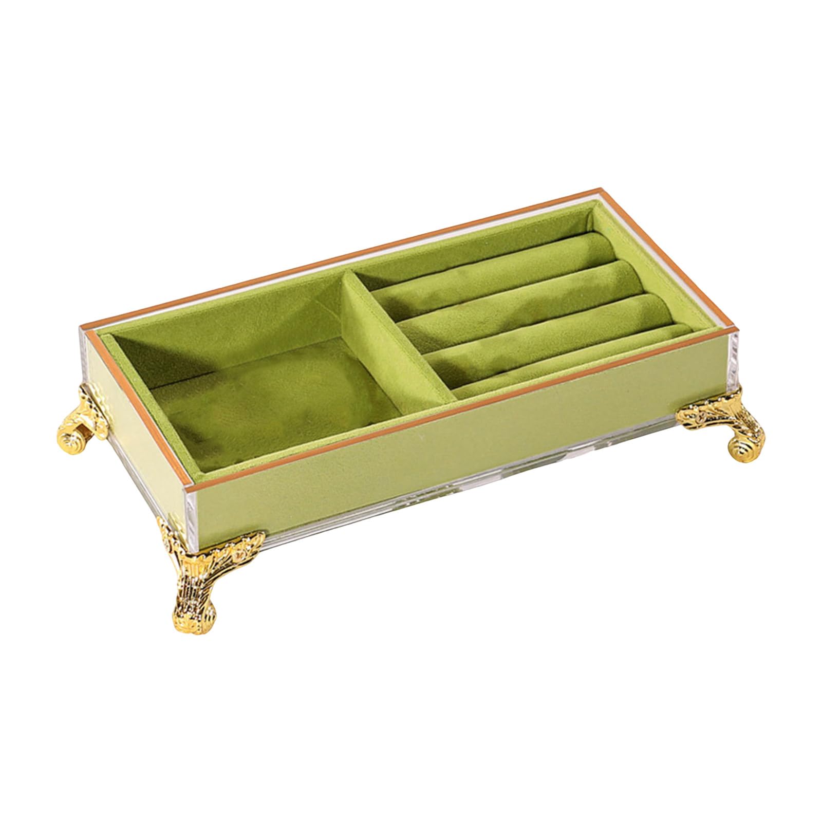 Tsophreniq Rings and Earring Holder Delicate Jewelry Organizers Box for Rings Soft Flannel Display Holder Tray Flannel Tray