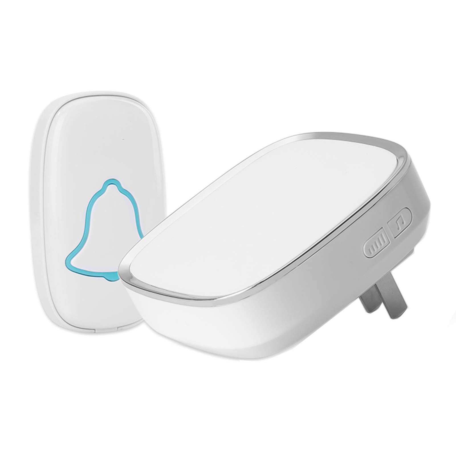 Buscapersonas Inalámbrico para Ancianos, Timbre Remoto para Pacientes Hogar, Alarma Control Remoto Emergencia Solo Botón Atención Personal Enfermería,D
